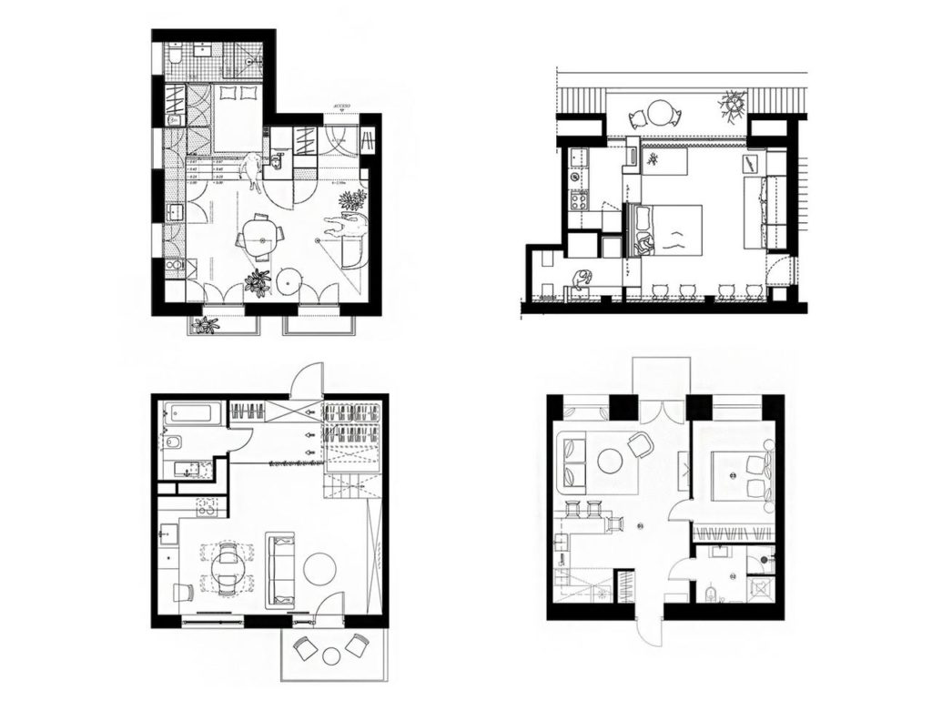 Проект 2 комнатной квартиры 50 квадратов