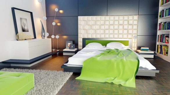 Дизайн интерьер спальни