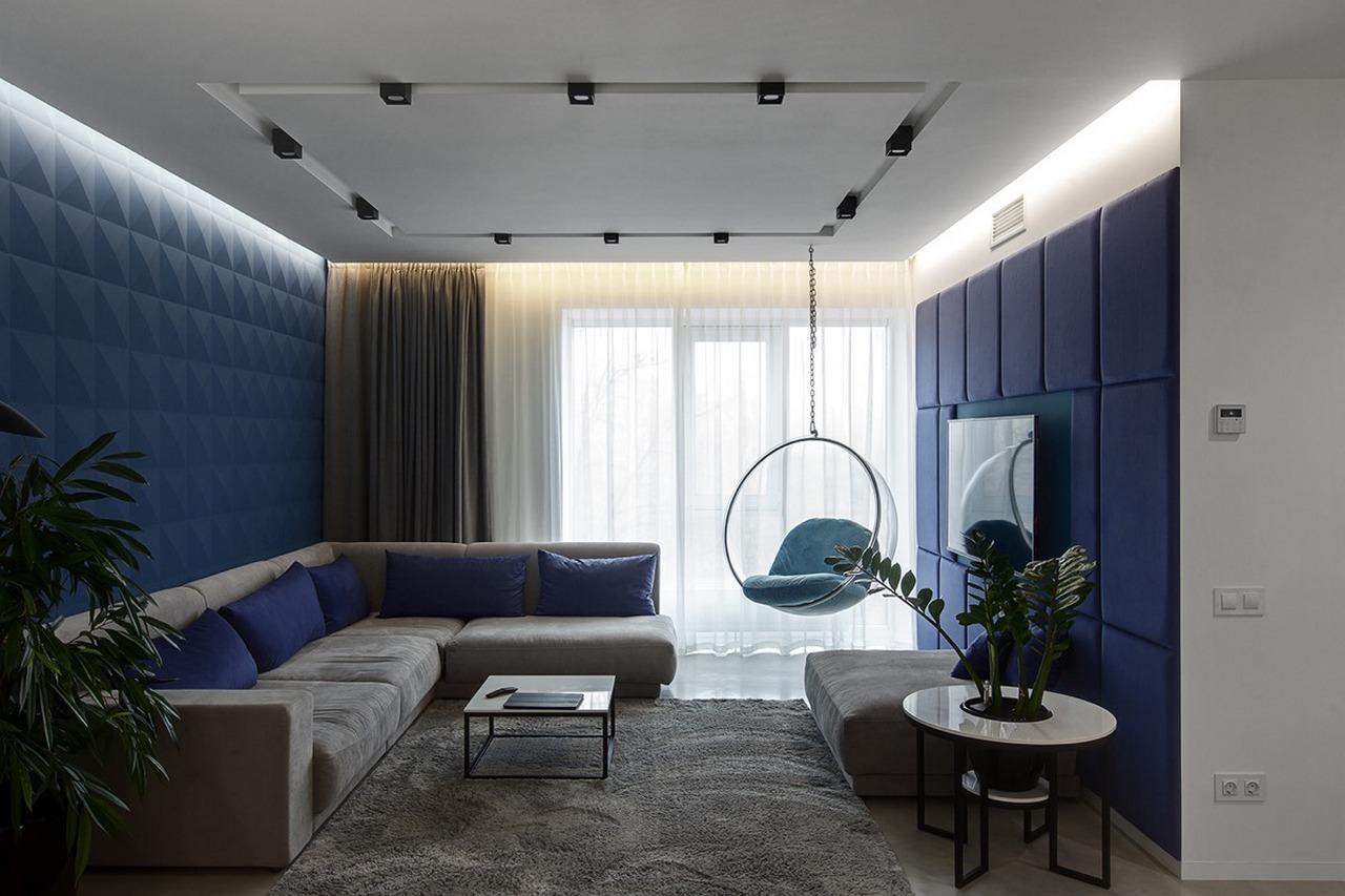 Дизайн интерьера двухкомнатной квартиры 42 кв.м в стиле современная классика
